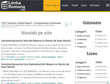 Tablet Screenshot of limba-romana.net